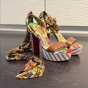 Christian Louboutin Sandale Du Desert Alta Platform Sandal “Tarot”❣️
